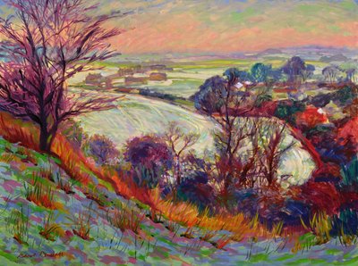 The Downs in Winter by Robert Tyndall